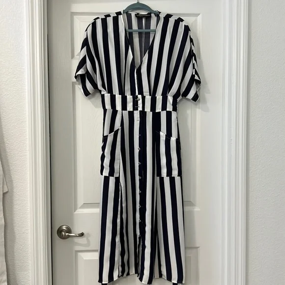 Gabrielle Union New York and Company Striped Dress